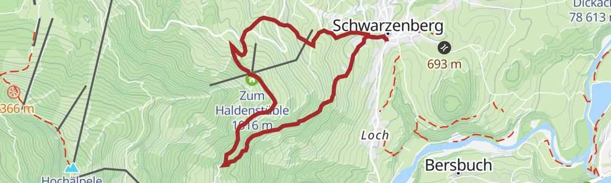 Route map: Schwarzenberg | Sagenweg zur Ilgaquelle